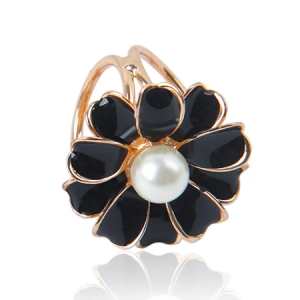 Tuding Ring Brooch Black