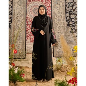 Abaya Sulam Raisa - Black Garden