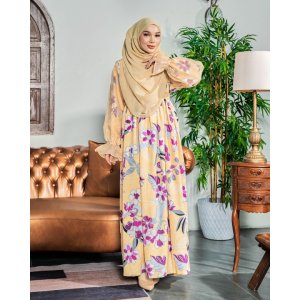 Dress Printed Piccadilly - Rozanne Canary