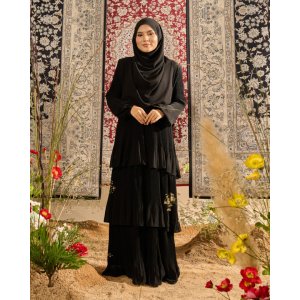Dress Pleated Herisa - Rich Black