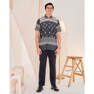 Kurta Short Sleeves Elma - Ebony Black