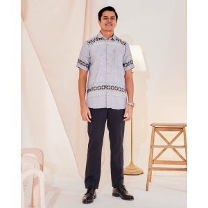Kurta Short Sleeves Elma - Mauve Grey