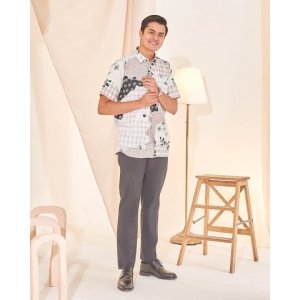 Kurta Short Sleeves Ezre - Pebble Black