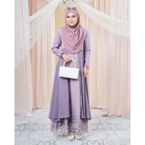 Dress Lace Sulam Rozana - Radiant Puce