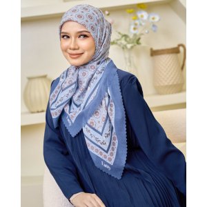 Valily Tudung Bawal Cotton Voile Essaouira - Aira Slate