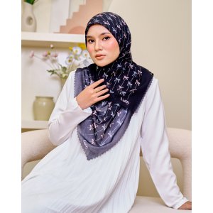 Valily Tudung Bawal Cotton Voile Essaouira - Hera Black