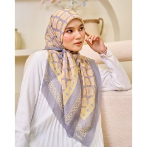 Valily Tudung Bawal Cotton Voile Essaouira - Yara Pebble