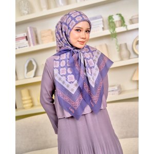 Valily Tudung Bawal Cotton Voile Essaouira - Yara Purple